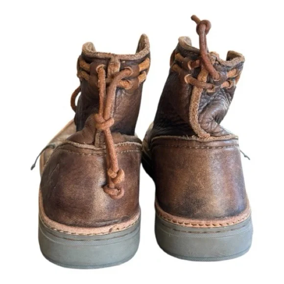 SATORISAN Men's Hida Spitfire Stone
Brown Shabby Leather Boot. - Picture 10 of 13